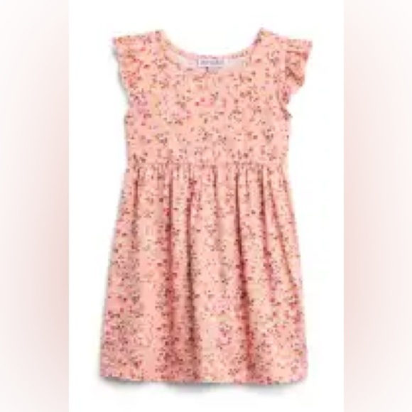 Chenault Girl Floral Flutter Sleeve Dress - Picture 1 of 5